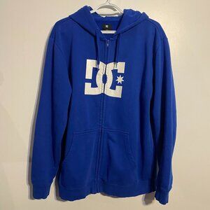 Blue DC hoodie TAGGED L